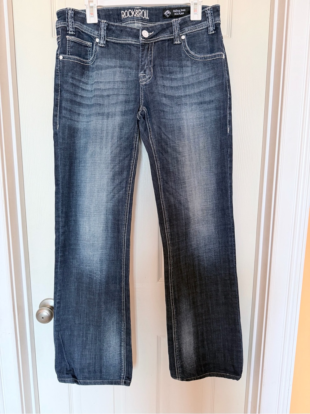 Rock & Roll Cowgirl Dark Blue Boot Cut Jeans